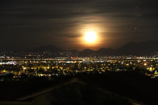 Moonrise over McDowell Mountains